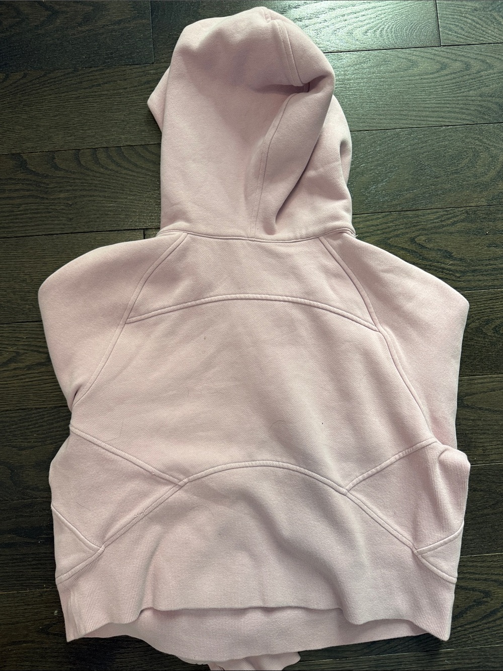 Lululemon Cropped Pink Half-Zip Hoodie - Picture 4 of 4
